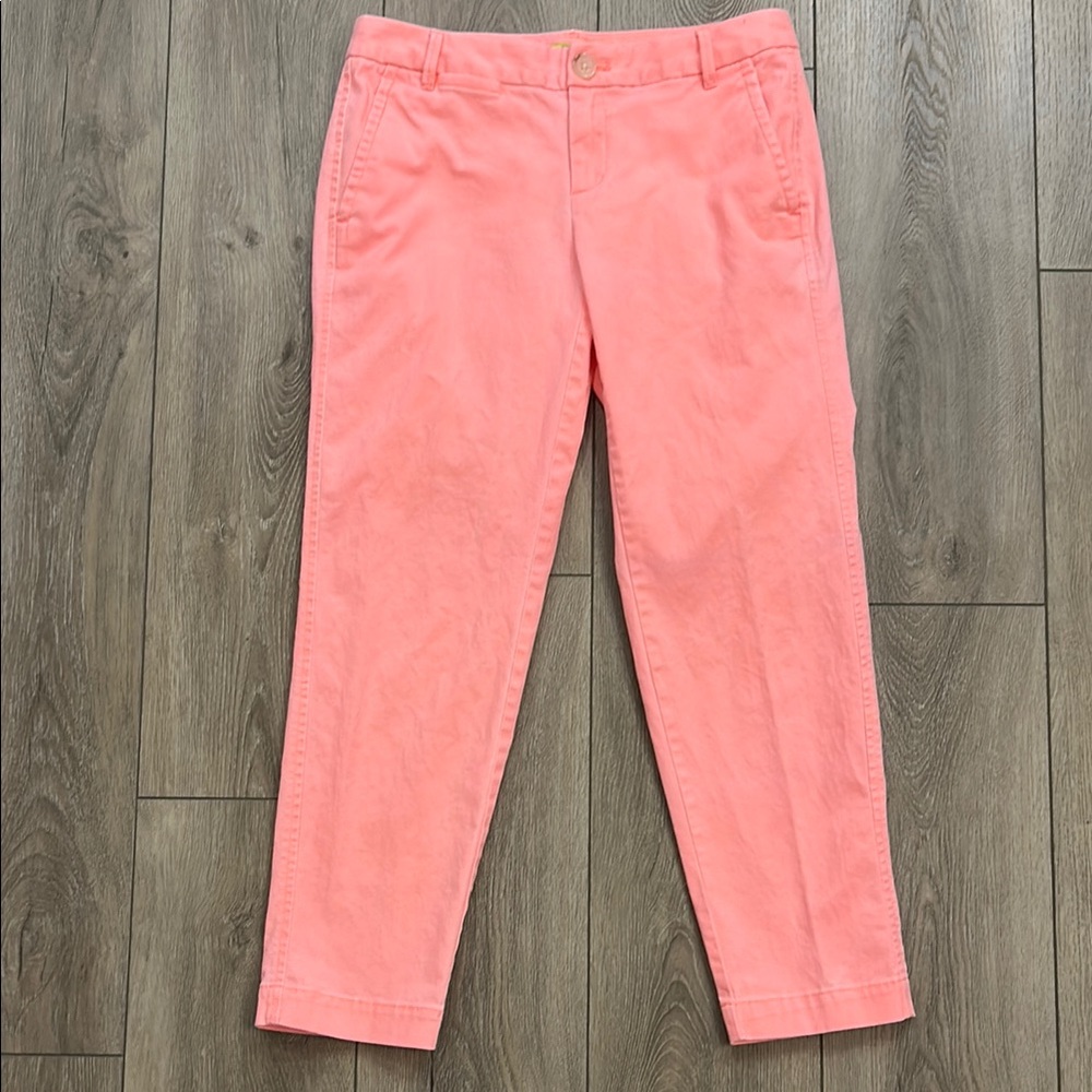 Milly for Banana Republic Coral Flat Front Stretch Ankle Chino Pants - OP RARE!